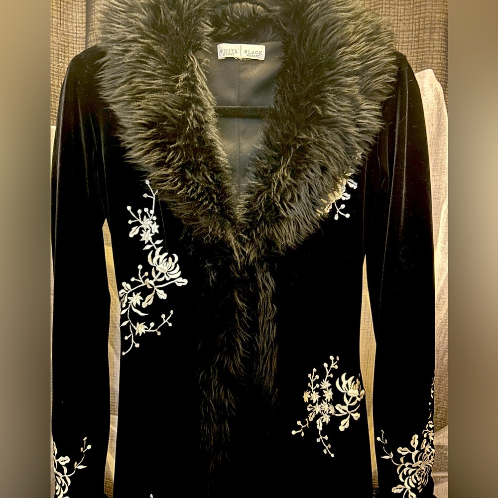 Penny Lane black velvet coat